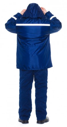 куртка утепленная ткань осло синяя - изображение 1