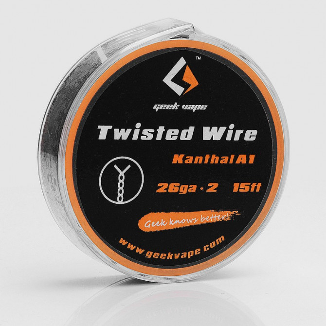 Проволока кантал Geekvape Twisted Wire Kanthal A1 26ga×2 15ft Original - изображение 1