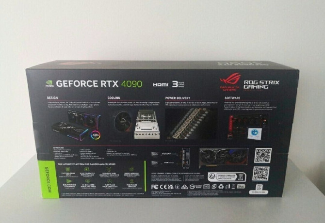 For sale ASUS ROG Strix GeForce RTX 4090 OC 24 GB GDDR6X - изображение 1