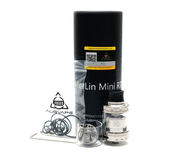 Атомайзер от Augvape Merlin Mini RTA 2 ml 24 mm Original Version - изображение 1