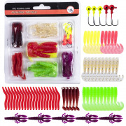 Набор силиконовых рыболовных приманок Pro Fishing Lure Tackle Set B