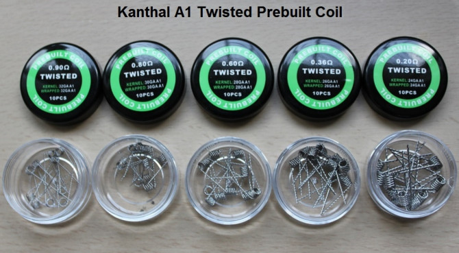 Койлы намотки спирали Prebuilt Twisted Coil KanthalA1 Original Version - изображение 1