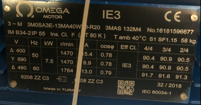 3M0SA3E-13MA40BT0 Omega-Motor - изображение 1