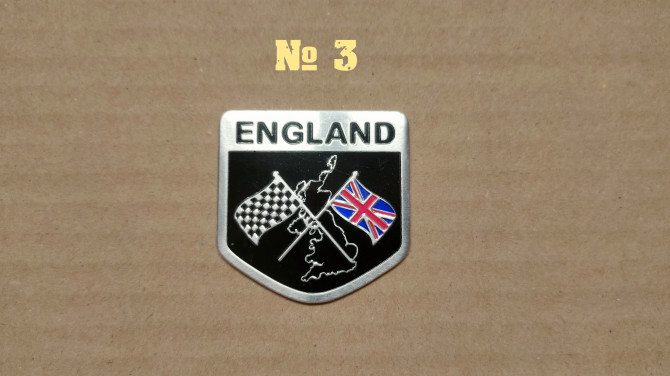 Наклейка Флаг Англии на авто мото алюминиевая - изображение 1