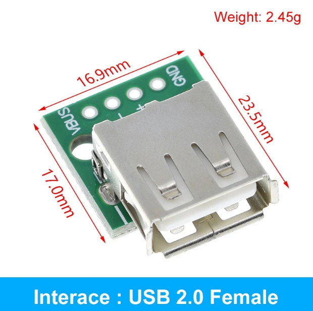 Разъем USB типа A (мама) на плате - изображение 1