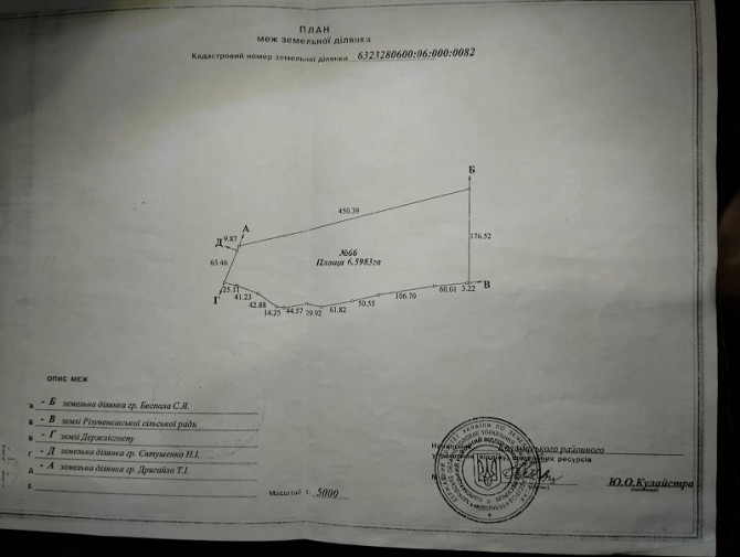 Продам пай, 6,6 га в Богодуховском р-оне, возле тр. Киев-Харьков - изображение 1