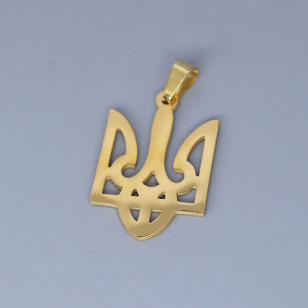 Герб Украины Кулон цвет золото подвеска бижутерия - изображение 1
