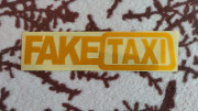 Наклейка на автомобиль FakeTaxi Жёлтая светоотражающая