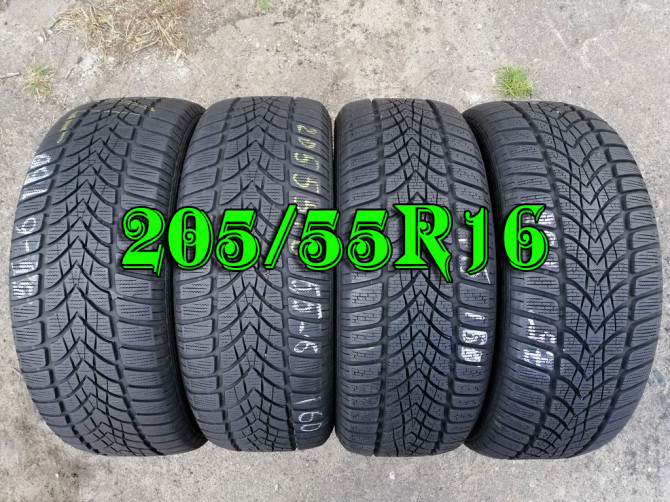 Dunlop SP Winter Sport 4D 205/55R16 91H шини бу зима 4 штуки - изображение 1