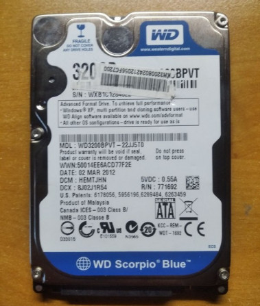 Жесткий диск Blue 320GB - изображение 1