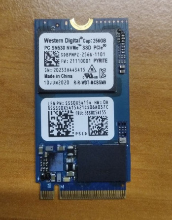 Накопитель SSD WD 256Gb NVMe M.2 - изображение 1