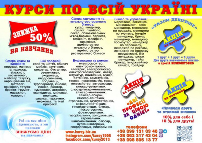 Курси бариста, продавца, кінолога, телемайстера, шугарінга, гипсокарто - изображение 1