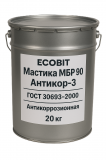 Битумно резиновая МБР 90 Ecobit Антикор-3 ГОСТ 30693-2000 20 кг