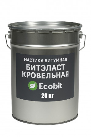 Мастика битумная ведро 20,0 кг БИТЭЛАСТ - КРОВЕЛЬНЫЙ Ecobit - изображение 1