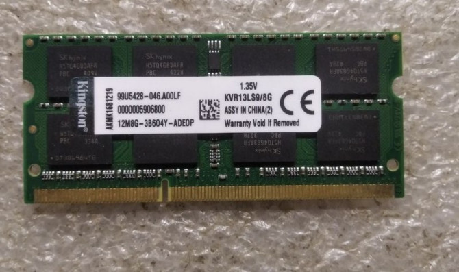 Оперативна пам'ять DDR3L 8GB - изображение 1