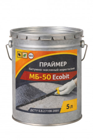 Праймер морозостойкий битумно-масляный МБ-50 Ecobit ведро 5,0 л - изображение 1