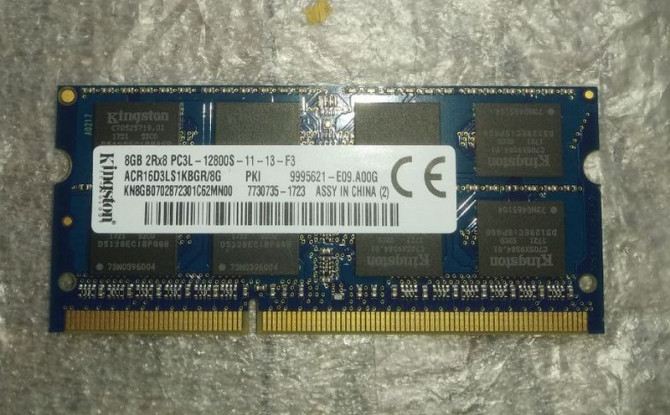 Оперативная память Kingston DDR3L 8Gb - изображение 1
