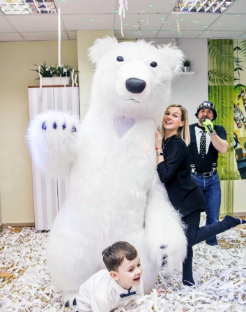 Надувний костюм «Білий Ведмідь» від виpoбника - изображение 1