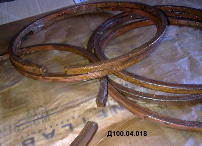 Поршневі кільця Д100.04.018 для двигунів 2Д100 та 10Д100 — надійність - изображение 1