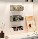 Настенный держатель для хранения очков (органайзер серый)