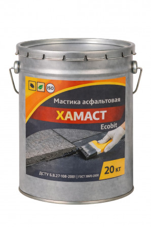 Мастика асфальтовая ХАМАСТ ЭКОБИТ ведро 20,0 кг ДСТУ Б.В.2.7-108-2001 - изображение 1