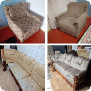 Перетяжка м\'яких меблів.