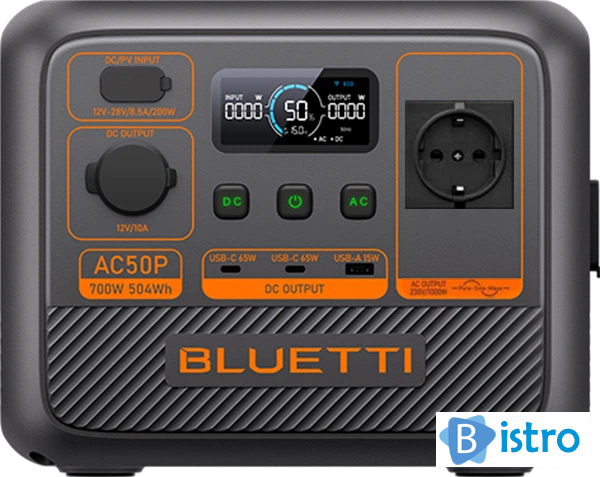 Зарядна станція Bluetti AC50P / 700 Вт / 504 Вт⋅год / LiFePO4 - изображение 1