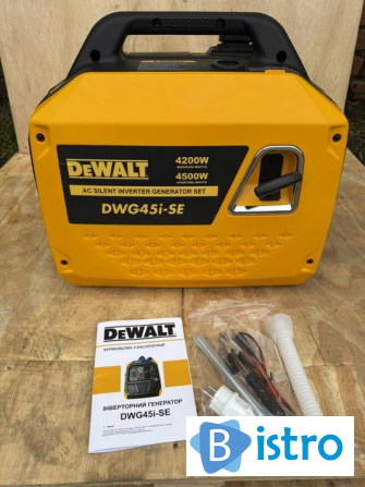 Інверторний генератор DeWalt DWG45i-SE (4.5 кВт) з електростартером - изображение 1