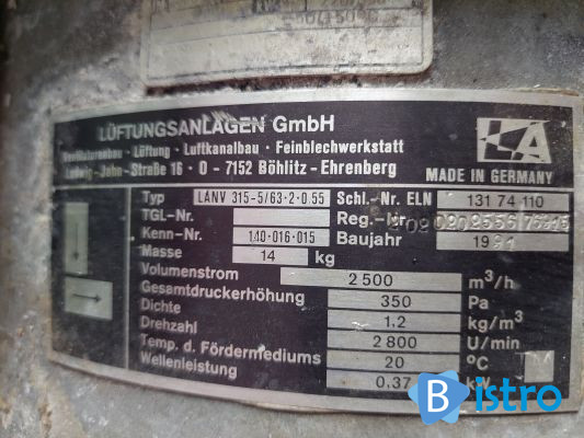 Вентилятор осьовий LANV 315-5/63-2 - изображение 1