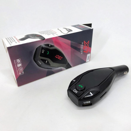 Автомобільний трансмітер FM MOD. X7 BT модулятор Bluetooth Золоти... - изображение 1