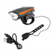Велосипедний дзвінок + велофара 7588, ЗУ micro USB, акумулятор, в...