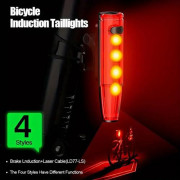 Велоліхтар LEADBIKE LD77-LS-4 LED з лазерною розміткою, Ліхтар ак...