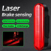 Велосипедний ліхтар акумуляторний LEADBIKE LD80-6LED з лазерною р...