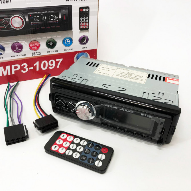 Автомагнітола MP3-1097 BT ISO зі знімною панеллю, Автомагнітола м... - изображение 1