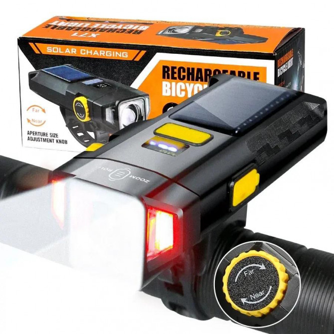 Велофара X17-30W+2LED(red) - изображение 1