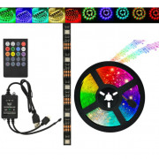 Світлодіодна стрічка SMD 5050 RGB LED 2м IP65 з пультом та блоком...