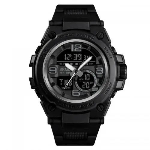 Годинник наручний чоловічий SKMEI 1452BK BLACK, водонепроникний ч... - изображение 1
