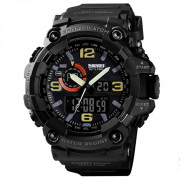 Годинник наручний чоловічий SKMEI 1520BK BLACK, армійський годинн...