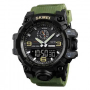 Годинник наручний чоловічий SKMEI 1586AG ARMY GREEN, чоловічий ар...
