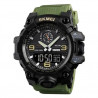 Годинник наручний чоловічий SKMEI 1586AG ARMY GREEN, чоловічий ар...