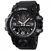 Годинник наручний чоловічий SKMEI 1586BK BLACK, водонепроникний ч...