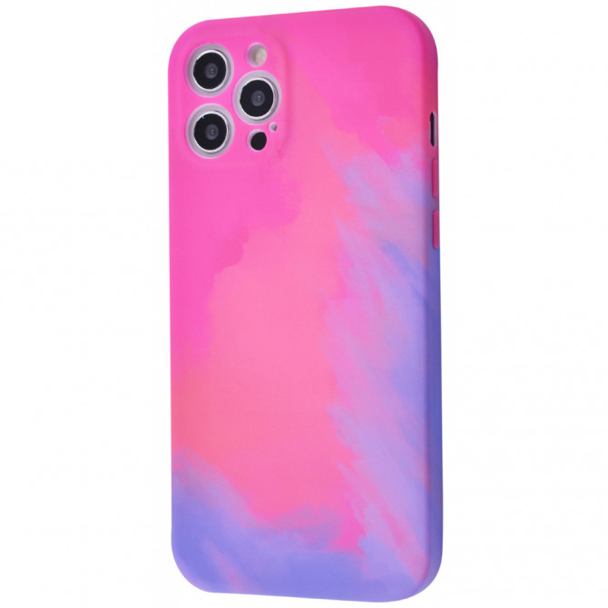 Чохол для Apple Iphone 12 Pro Max рожево-фіолетовий градієнт - изображение 1