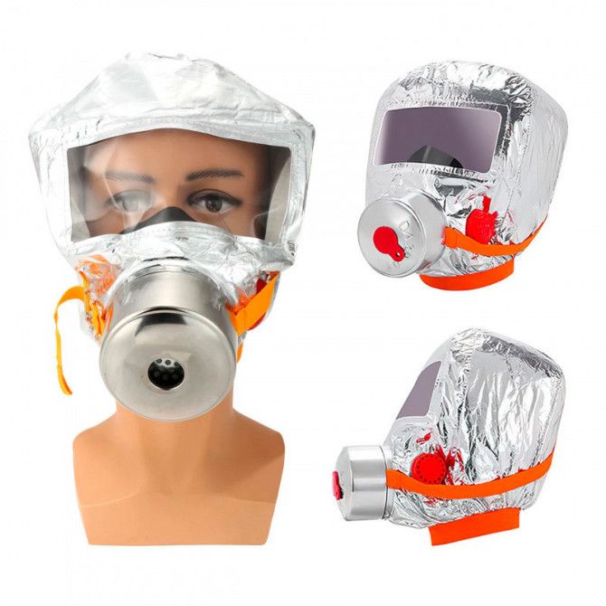 Маска протигаз, панорамний протигаз Fire mask - изображение 1