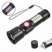 Ліхтар SY-1903C-P50+SMD+RGB Alarm, ЗУ USB, кишеньковий ліхтар із ...