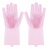 Силіконові рукавички Magic Silicone Gloves Pink для прибирання чи...