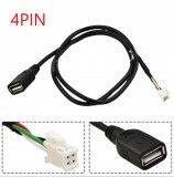USB-кабель 4-контактный разъем для автомобильного радио, стерео систем