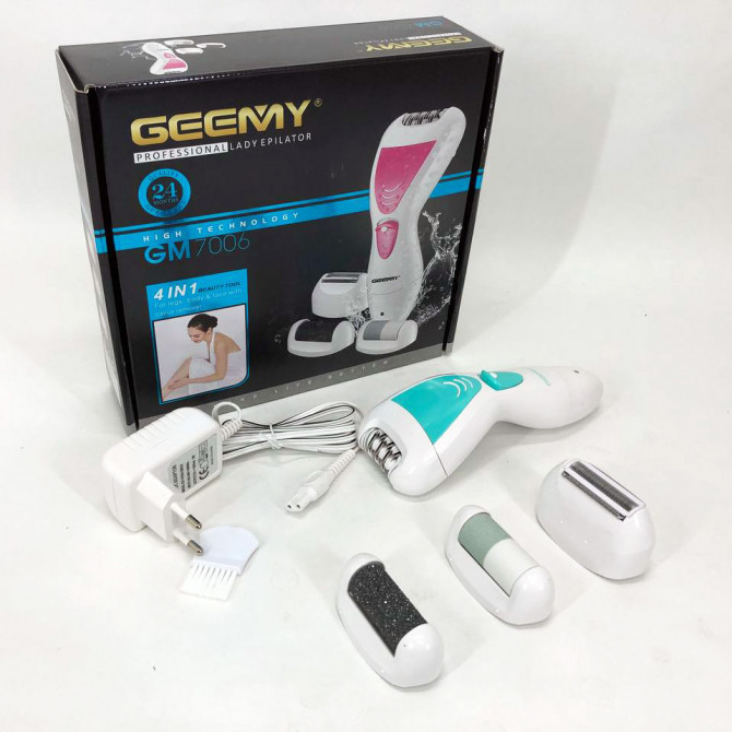Епілятор Gemei GM-7006 4в1 - Професійний бездротовий епілятор бри... - изображение 1