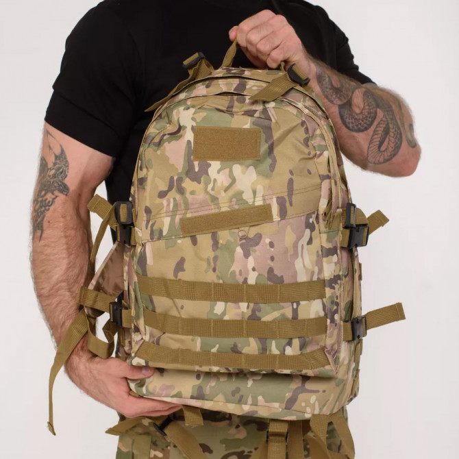 Міцний військовий рюкзак 40л Multicam з MOLLE (Cordura 600D) - изображение 1