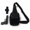 Тактична чоловіча сумка з кобурою Cordura 1000D – 6 кишень, чорна