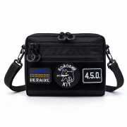 Тактична сумка для патчів Cordura 600D — 5 кишень, месенджер чорн...